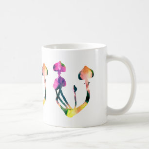 Magic Mushrooms Watercolor Coffee Mug