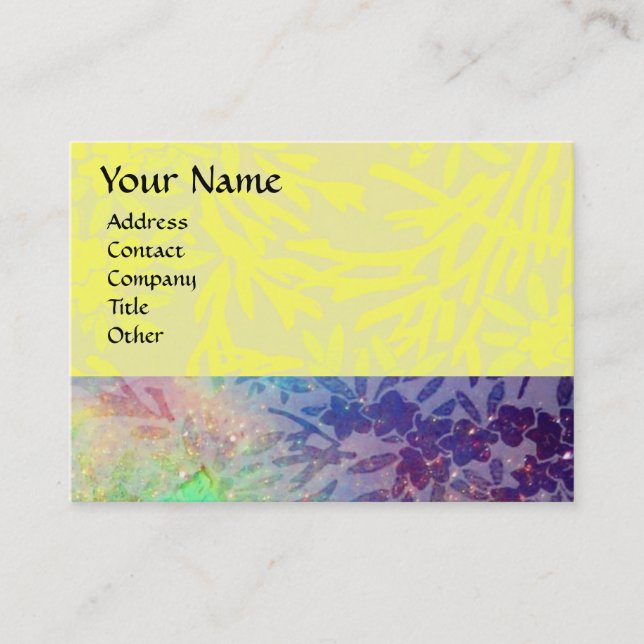 MAGIC MYRTLE / Sparkling Gold Reflections Business Card (Front)