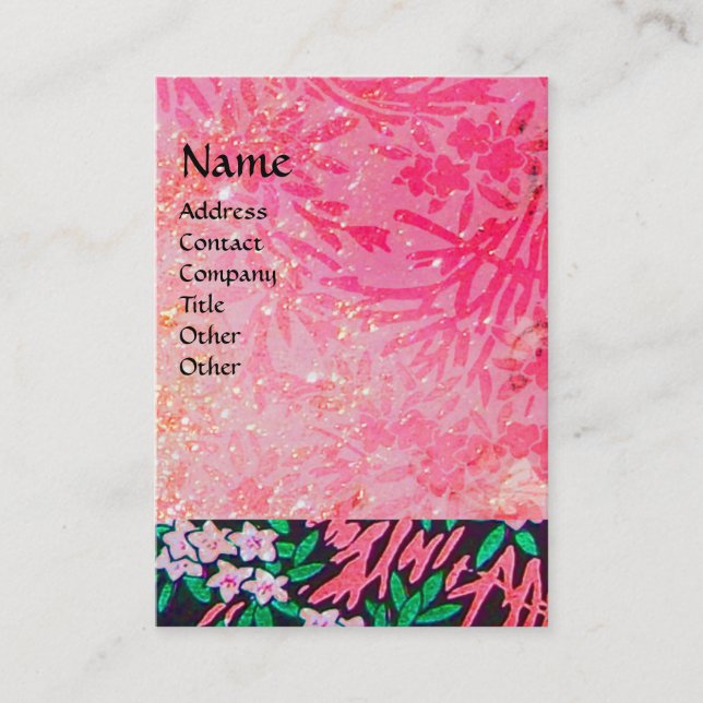 MAGIC MYRTLE / Sparkling Gold Reflections Business Card (Front)