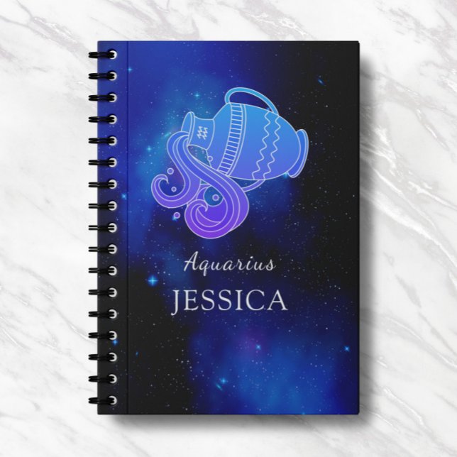 Magic Name with Zodiac sign Aquarius Notebook (Creator Uploaded)