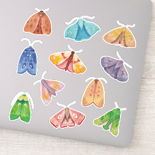 Magic night moth pattern. Mystical butterfly