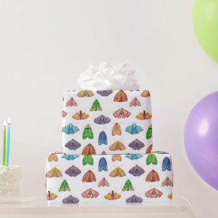 Magic night moth pattern. Mystical butterfly  Wrapping Paper