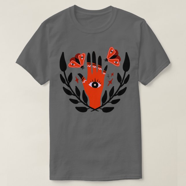 Magic Occult Eye Yellowish T-Shirt (Design Front)