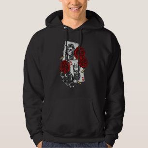Magic Occult Skull Queen Spades King Hearts Rose Hoodie