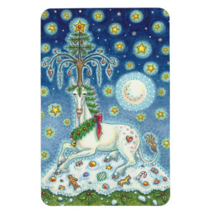 MAGIC OF A CHRISTMAS UNICORN, HOLIDAY HORSE MAGNET