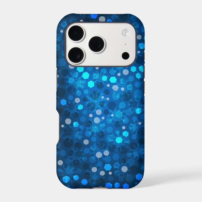 Magic of Christmas Blue abstract pattern (Back)