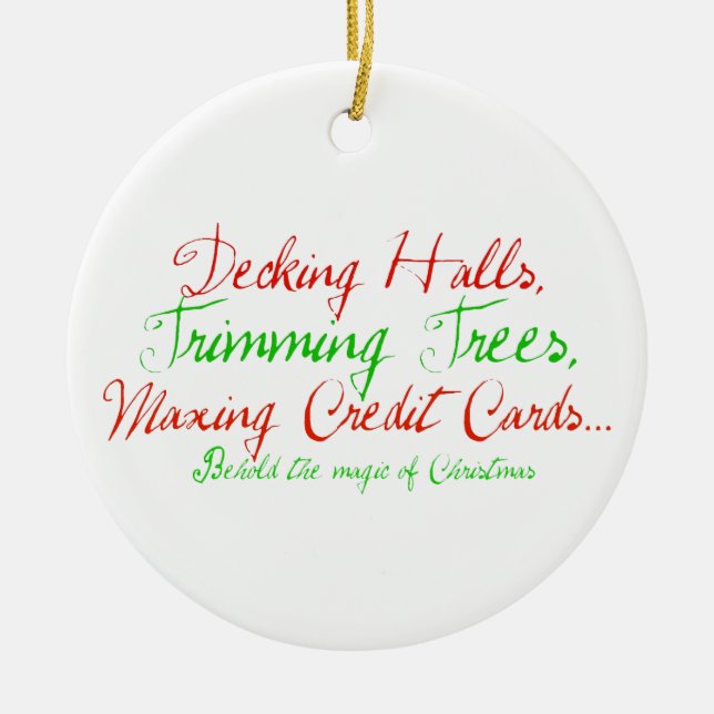 Magic Of Christmas Ceramic Tree Decoration (Front)