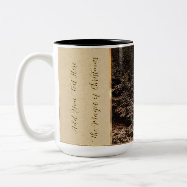 Magic of Christmas Personalised Coffee Mug (Left)