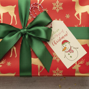 Magic of Christmas Snowman Gift Tags