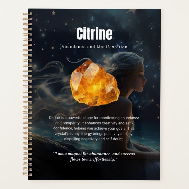 Magic of Crystals - Citrine Planner (Front)