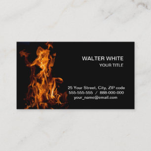 Magic of fire business card