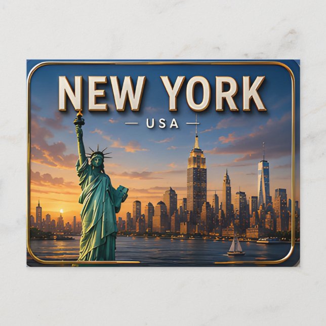 Magic of New York City Postcard (Front)