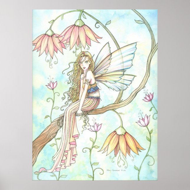 Magic of Ophelia Flower Fairy Poster Print (Front)