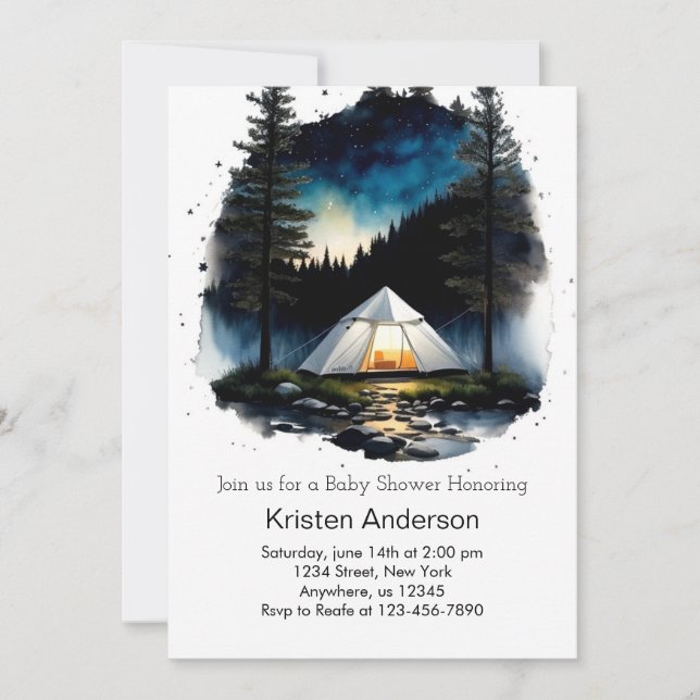 Magic of the Forest Adventure Baby Shower Invitation (Front)