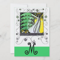 MAGIC OF THE  SPRING ,bright yellow  black green