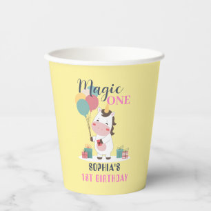 Magic One Unicorn 1st Birthday Paper Cups