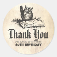 Magic Owl Birthday Thank You