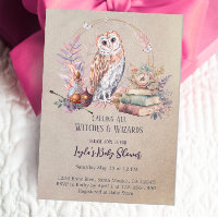 Magic Owl Girl Wizard Baby Shower
