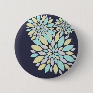 Magic Pastel Colour Flower Petals 6 Cm Round Badge