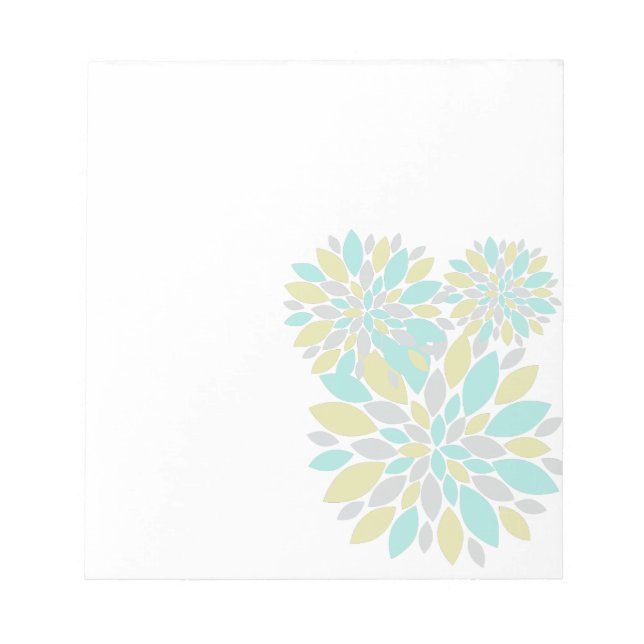 Magic Pastel Colour Flower Petals Notepad (Front)