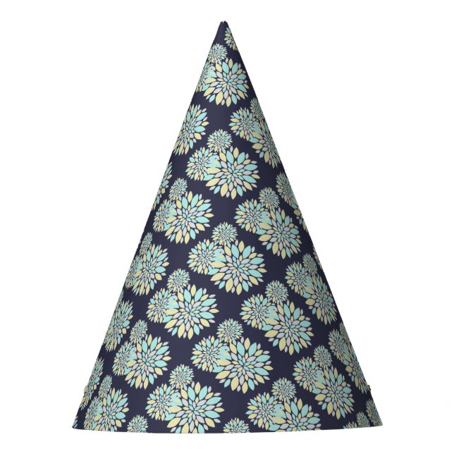 Magic Pastel Colour Flower Petals Party Hat (Front)