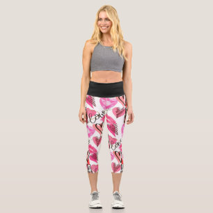  magic pattern capri leggings