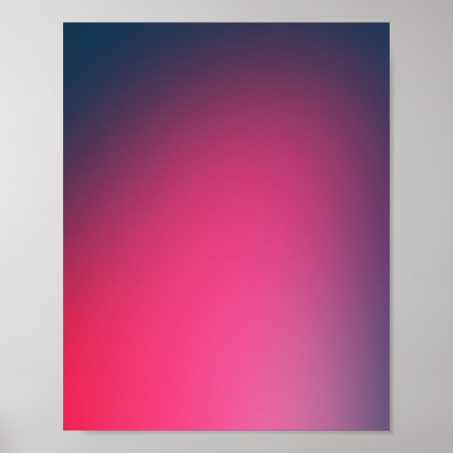 Magic Pink Gradient Poster (Front)