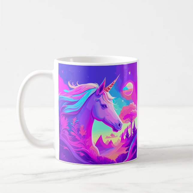 Magic Pink Unicorn Coffee Mug (Left)