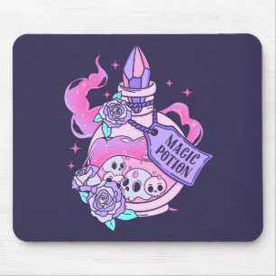 Magic Potion Cute Pink Halloween Potion Bottle Mouse Mat