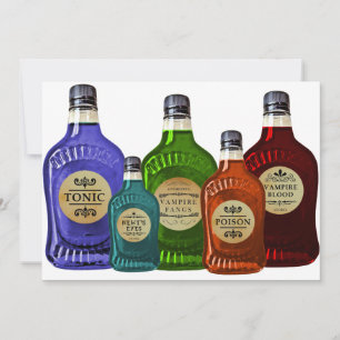 Magic Potion Invitation Tonic Vampire Blood Poison