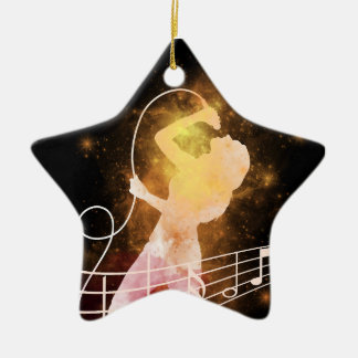 Magic Power of Music and Singer  Ceramic Tree Decoration
