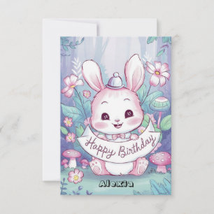 Magic Pretty Bunny Digital Birthday Card