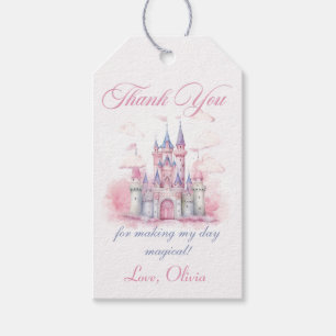 Magic Princess Castle Girl Birthday Party Gift Tag