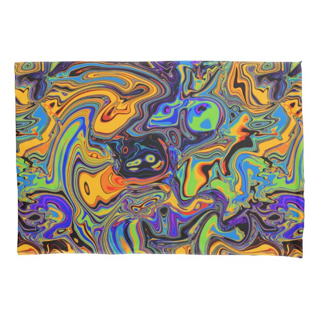 Magic Psychedelic Pattern Pillowcase (Front)