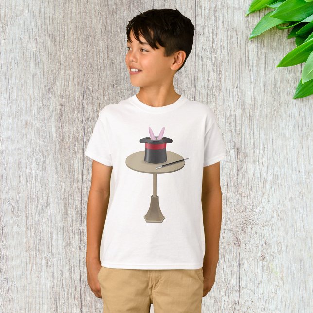Magic Rabbit in Hat with Wand T-Shirt (Creator Uploaded)