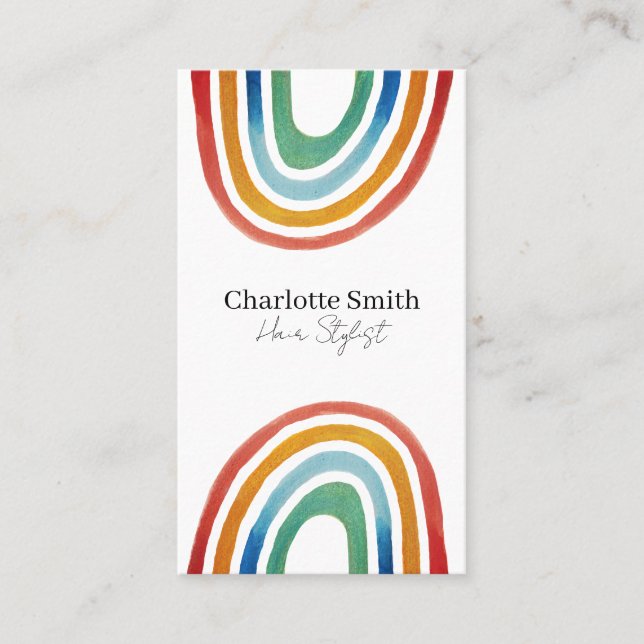 Magic Rainbow Business Card (Front)
