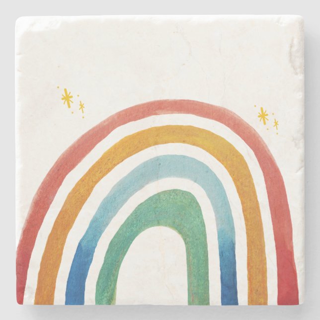 Magic Rainbow Stone Coaster (Front)