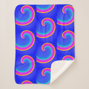 Magic Rainbow Wave Pink Purple Blanket