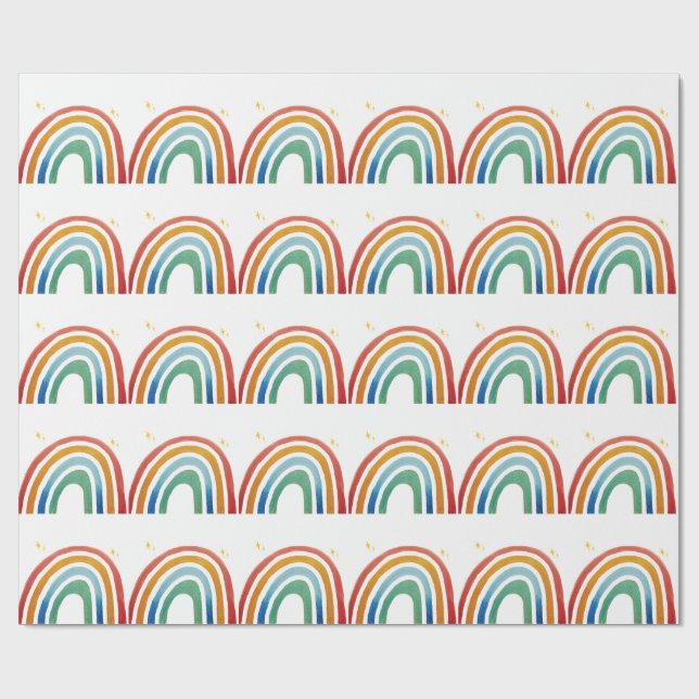 Magic Rainbow Wrapping Paper (Flat)
