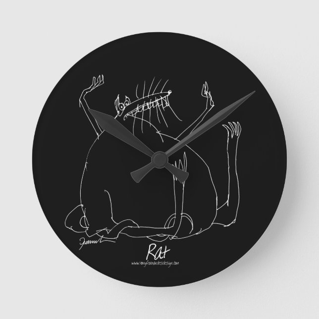 magic rat round clock (Front)