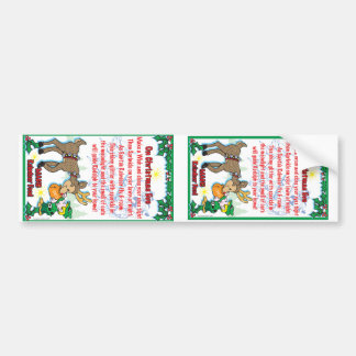 Magic Reindeer Food Bumper Sticker