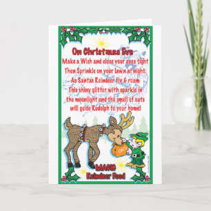 Magic Reindeer Food Holiday Card