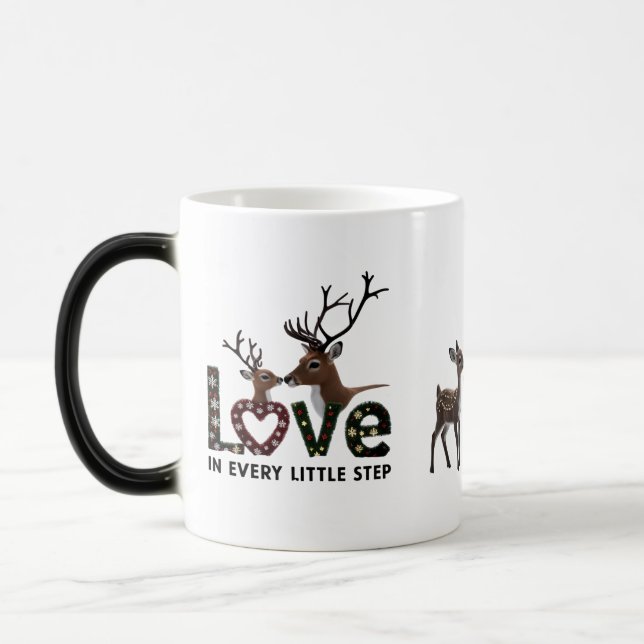 Magic Reindeer Knitted Boot "Love in Every Little  Magic Mug (Left)