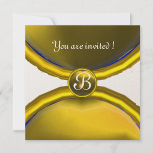 MAGIC RINGS ,MONOGRAM gem yellow gold Invitation