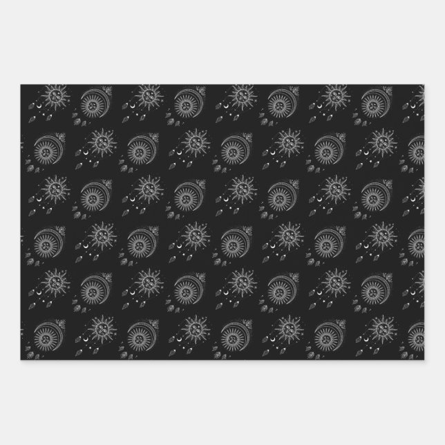 Magic Sacred Pagan Wrapping Paper Sheet (Front)