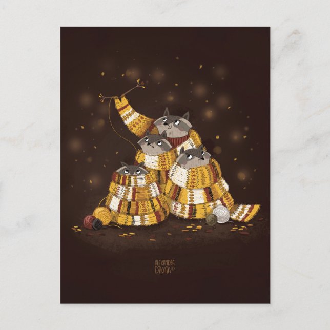 Magic Scarf by Alexandra Dikaia Postcard (Front)