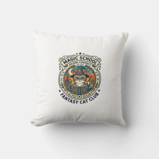 Magic School Fantasy Cat Cute Kitty Design - Magic Cushion