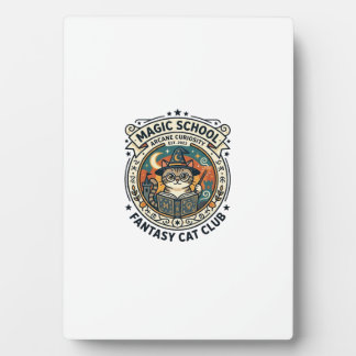 Magic School Fantasy Cat Cute Kitty Design - Magic Plaque