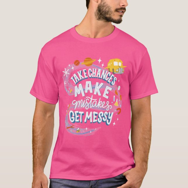 Magic Schoolbus Frizzle Quote vintage T-Shirt (Front)