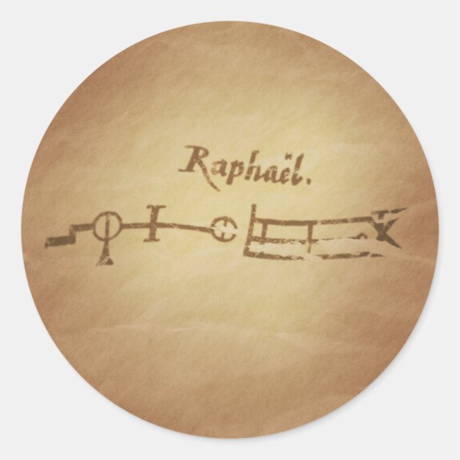 Magic Seal Angel Raphael Protection Magic Charms (Front)